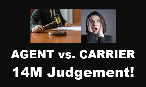 Agent VS Carrier 14M Judgement